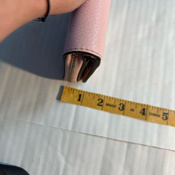 Tory Burch Thea Bifold Light Pink Leather Compact Wallet - Picture 8 of 8